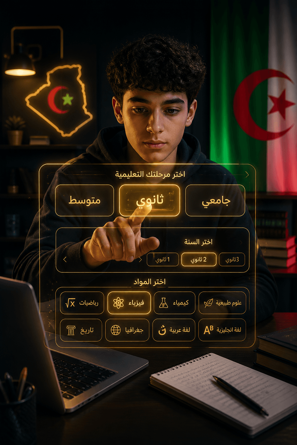 Elite DZ — تصفية ذكية حسب الطور والسنة والمادة